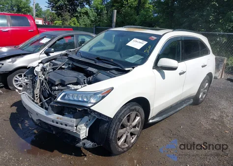 2014 Acura Mdx Advance Pkg W/Entertainment Pkg from USA, damaged, VIN 5FRYD4H85EB039702